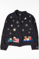 Black Ugly Christmas Cardigan 54089