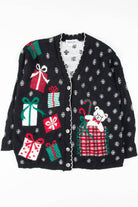 Black Ugly Christmas Cardigan 54092