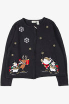 Black Ugly Christmas Cardigan 54093