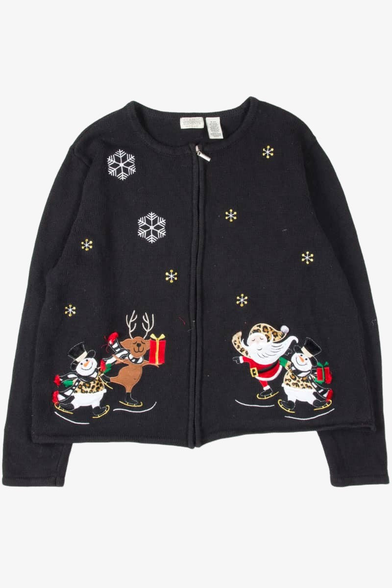 Black Ugly Christmas Cardigan 54093