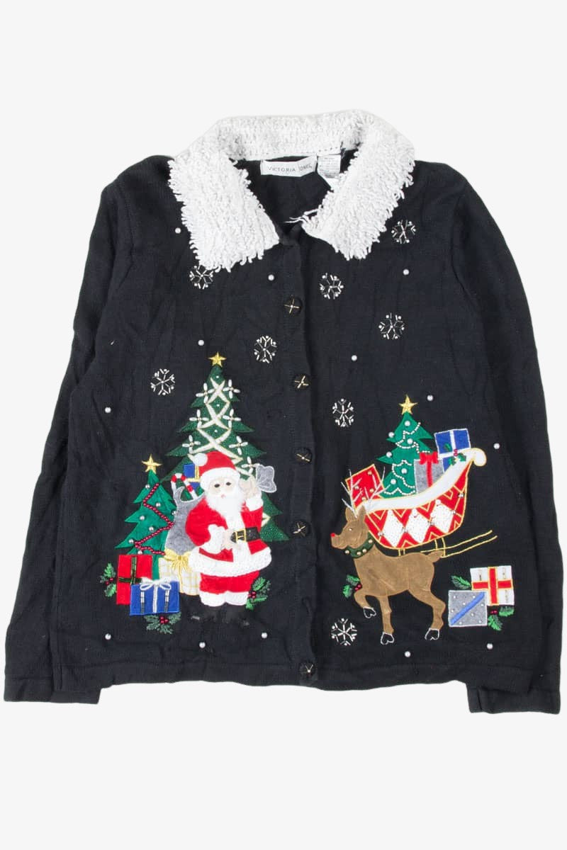 Black Ugly Christmas Cardigan 54171