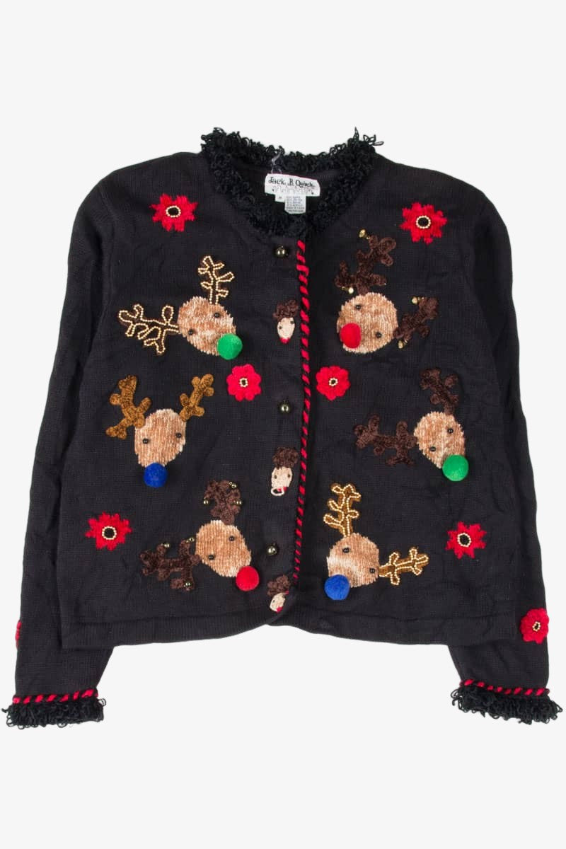 Black Ugly Christmas Cardigan 54173