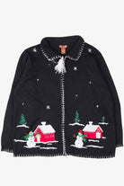 Black Ugly Christmas Cardigan 54178