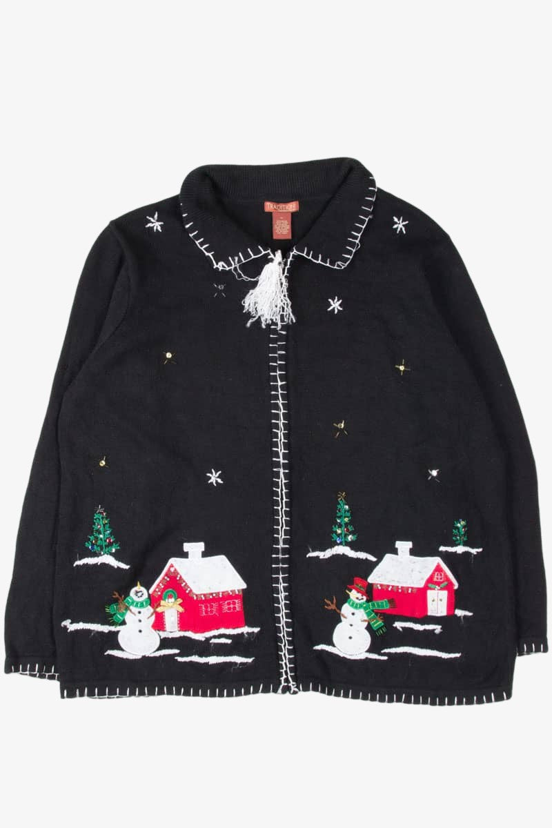 Black Ugly Christmas Cardigan 54178