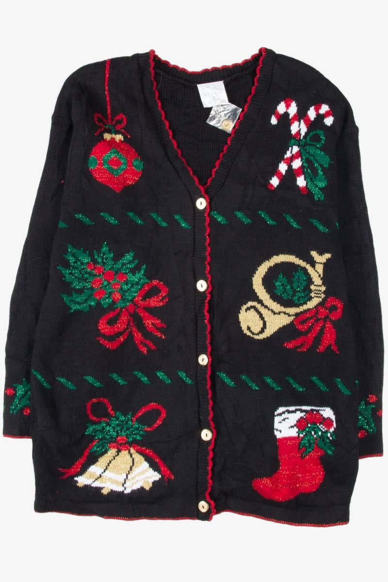 Black Ugly Christmas Cardigan 54185