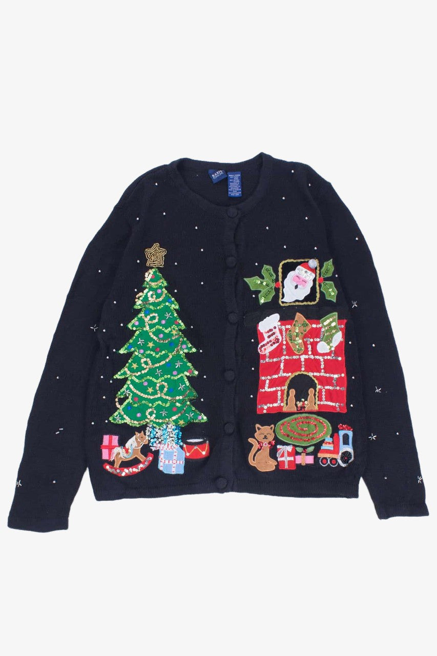 Black Ugly Christmas Cardigan 54192