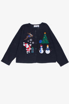 Black Ugly Christmas Cardigan 54200
