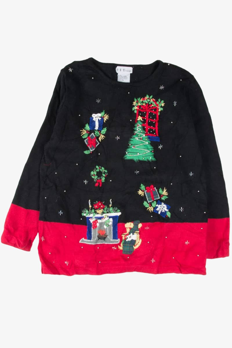 Black Ugly Christmas Pullover 54266