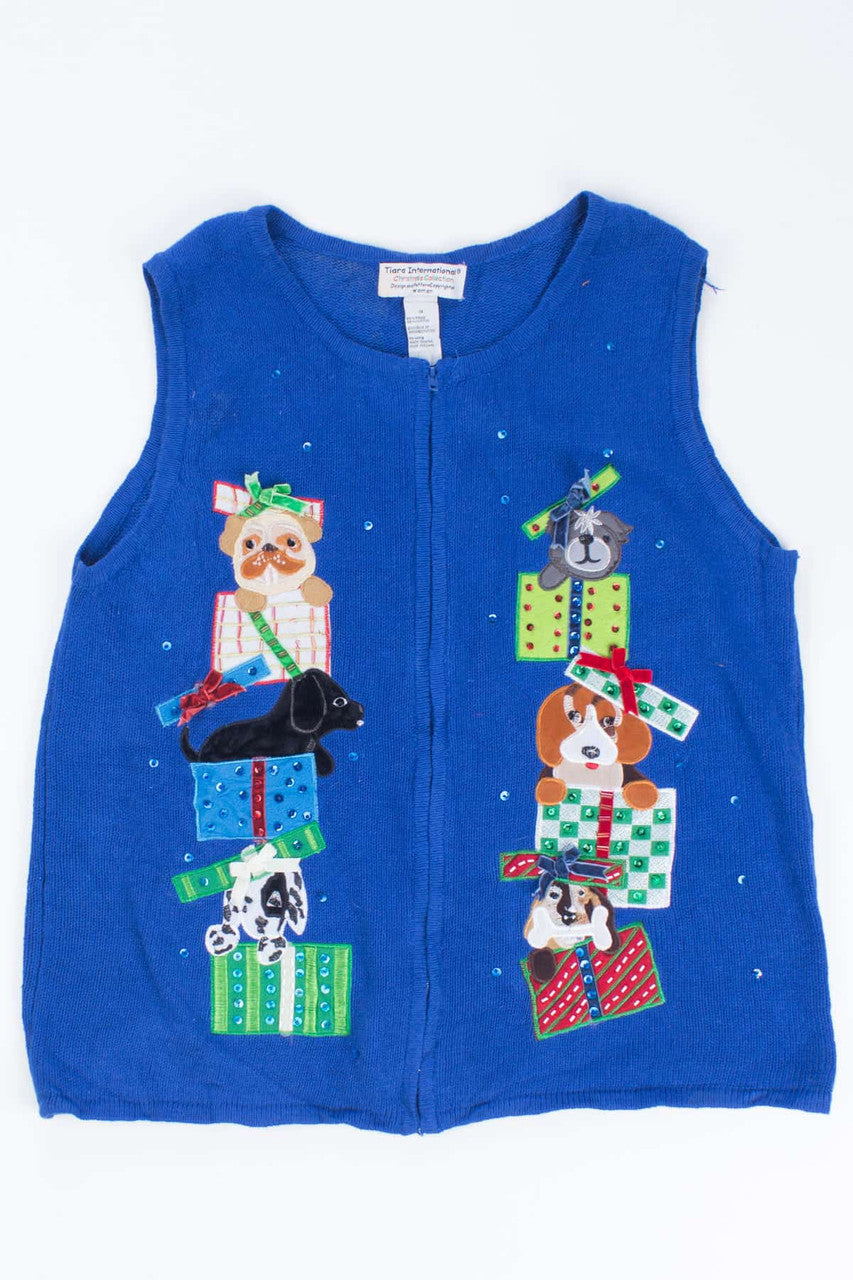 Blue Ugly Christmas Vest 54318