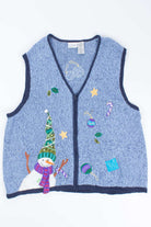 Blue Ugly Christmas Vest 54319
