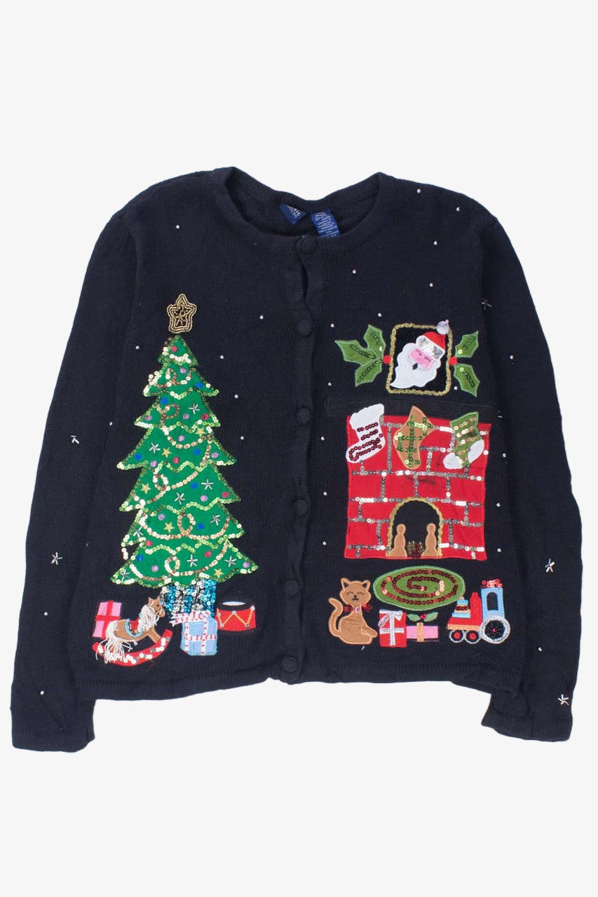 Black Ugly Christmas Cardigan 54351