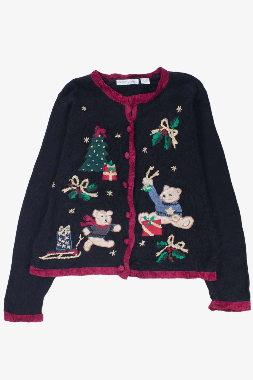 Black Ugly Christmas Cardigan 54360