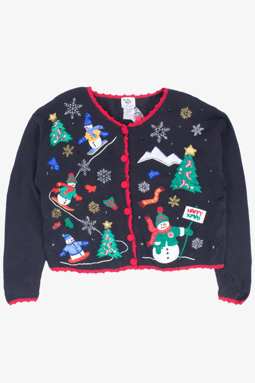 Black Ugly Christmas Cardigan 54374