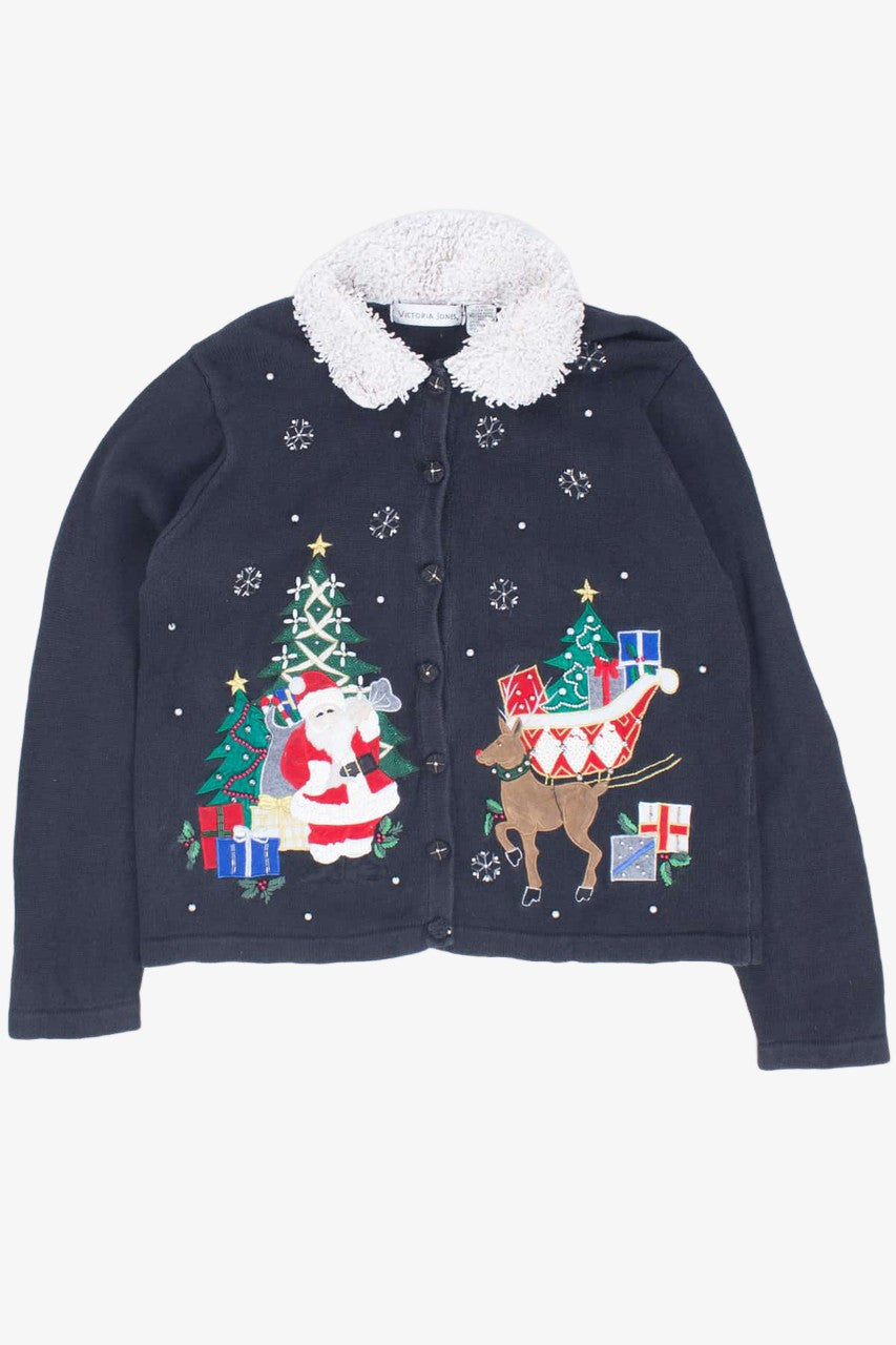 Black Ugly Christmas Cardigan 54389