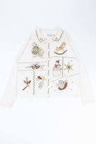 White Ugly Christmas Cardigan 54398