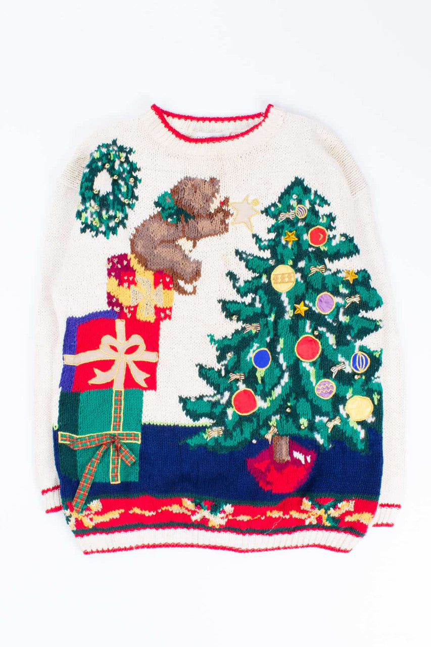 White Ugly Christmas Pullover 54400