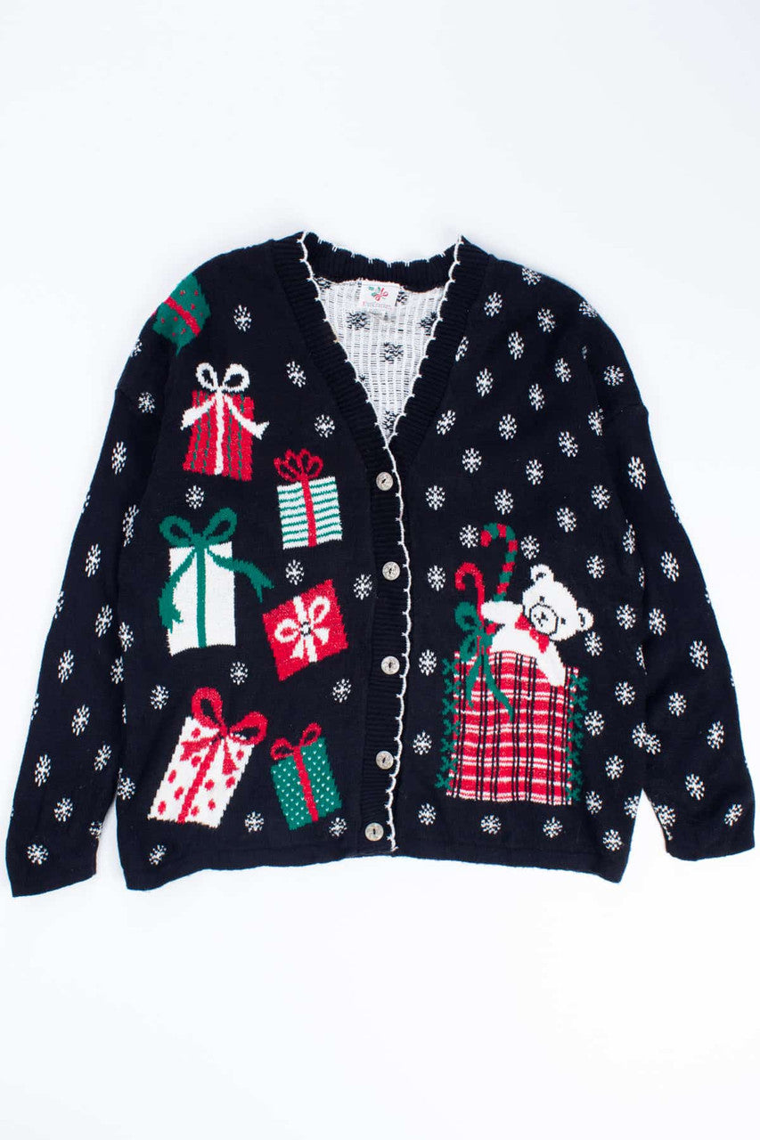 Black Ugly Christmas Cardigan 54427