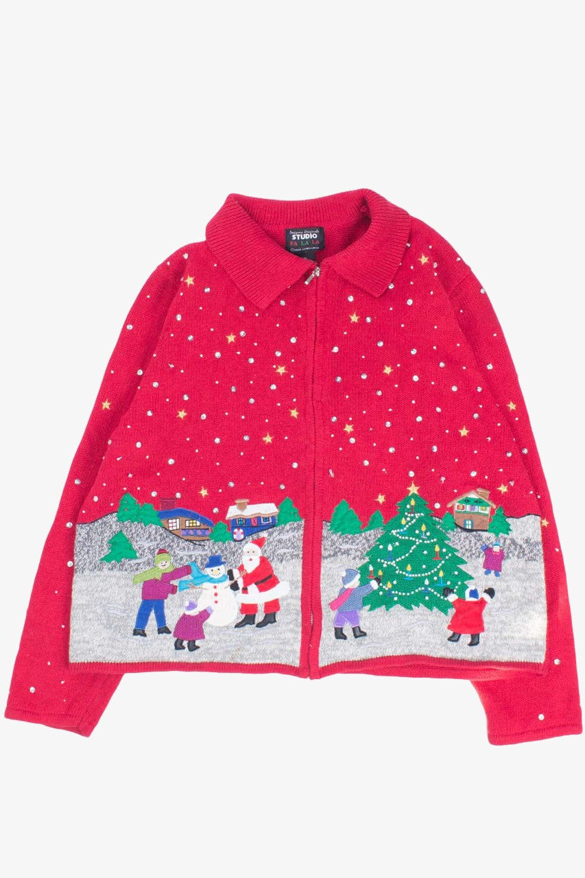 Red Ugly Christmas Cardigan 54441