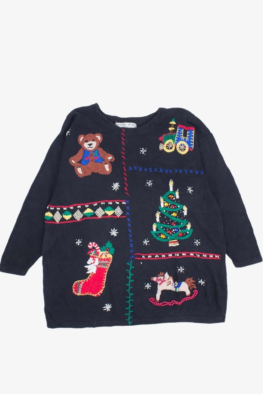 Black Ugly Christmas Pullover 54460