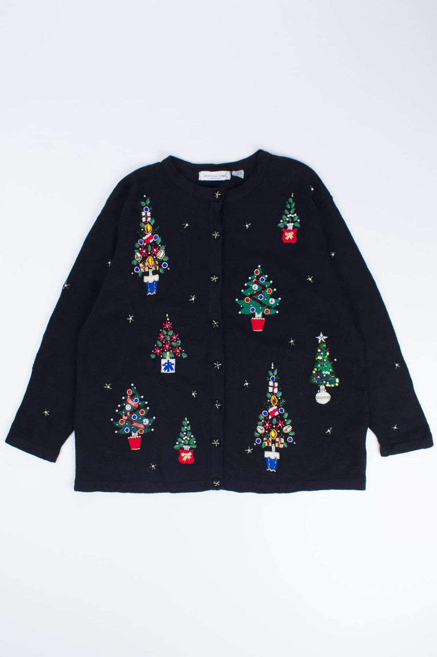 Black Ugly Christmas Cardigan 54494