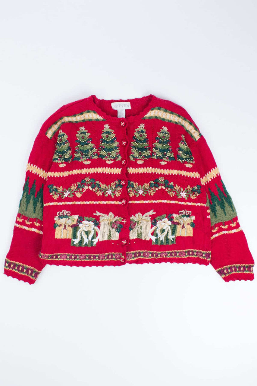 red Ugly Christmas Cardigan 54519
