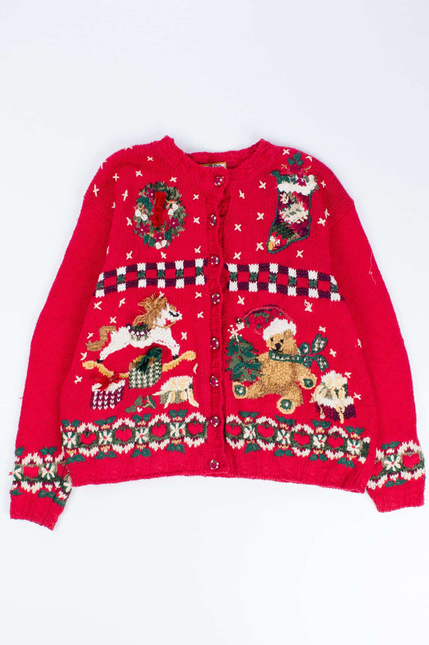 Red Ugly Christmas Cardigan 54522