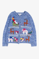 Blue Ugly Christmas Cardigan 54545