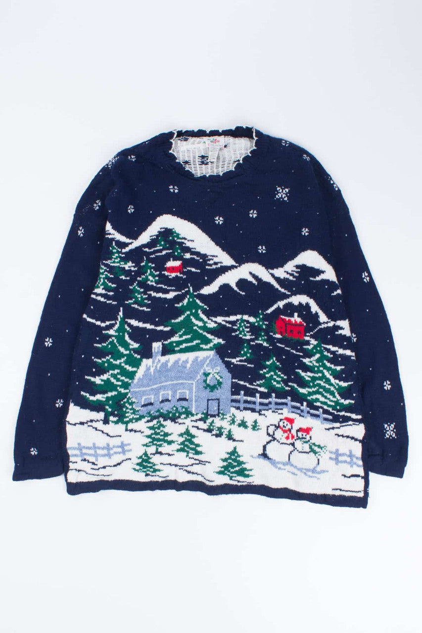 Blue Ugly Christmas Pullover 54546