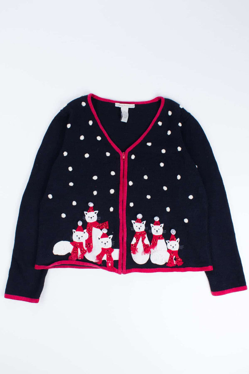 Black Ugly Christmas Cardigan 54573