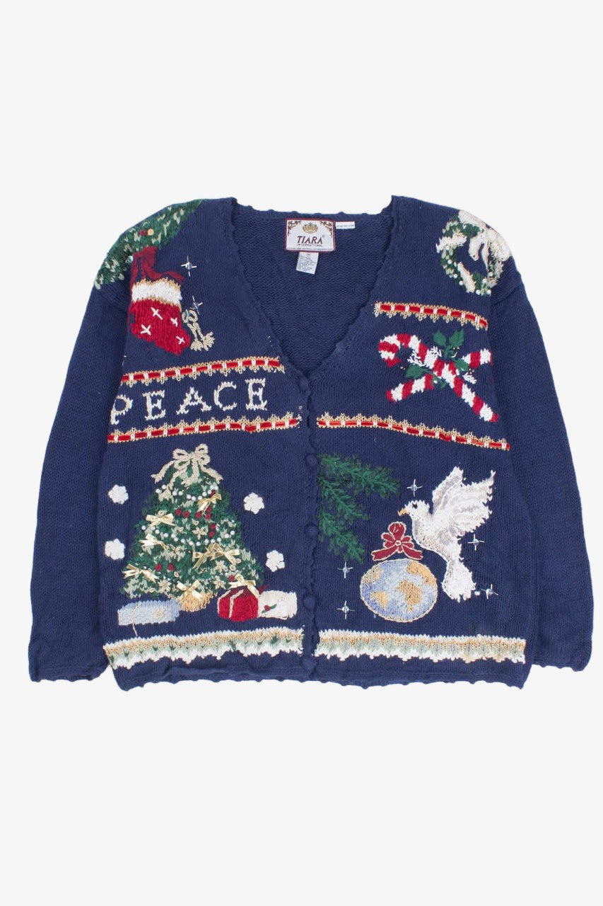 Blue Ugly Christmas Cardigan 54582