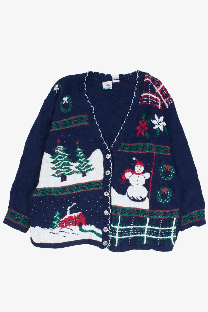 Blue Ugly Christmas Cardigan 54584