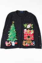 Black Ugly Christmas Cardigan 54625
