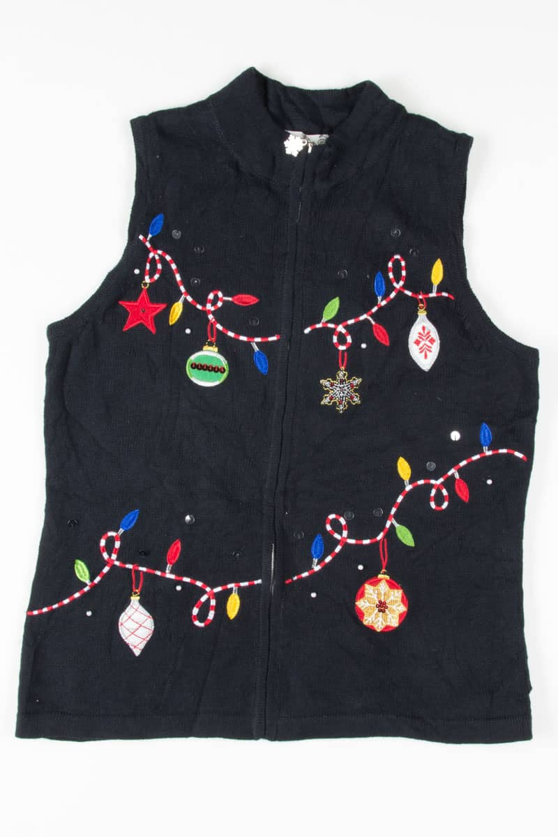 Black Ugly Christmas Vest 54665