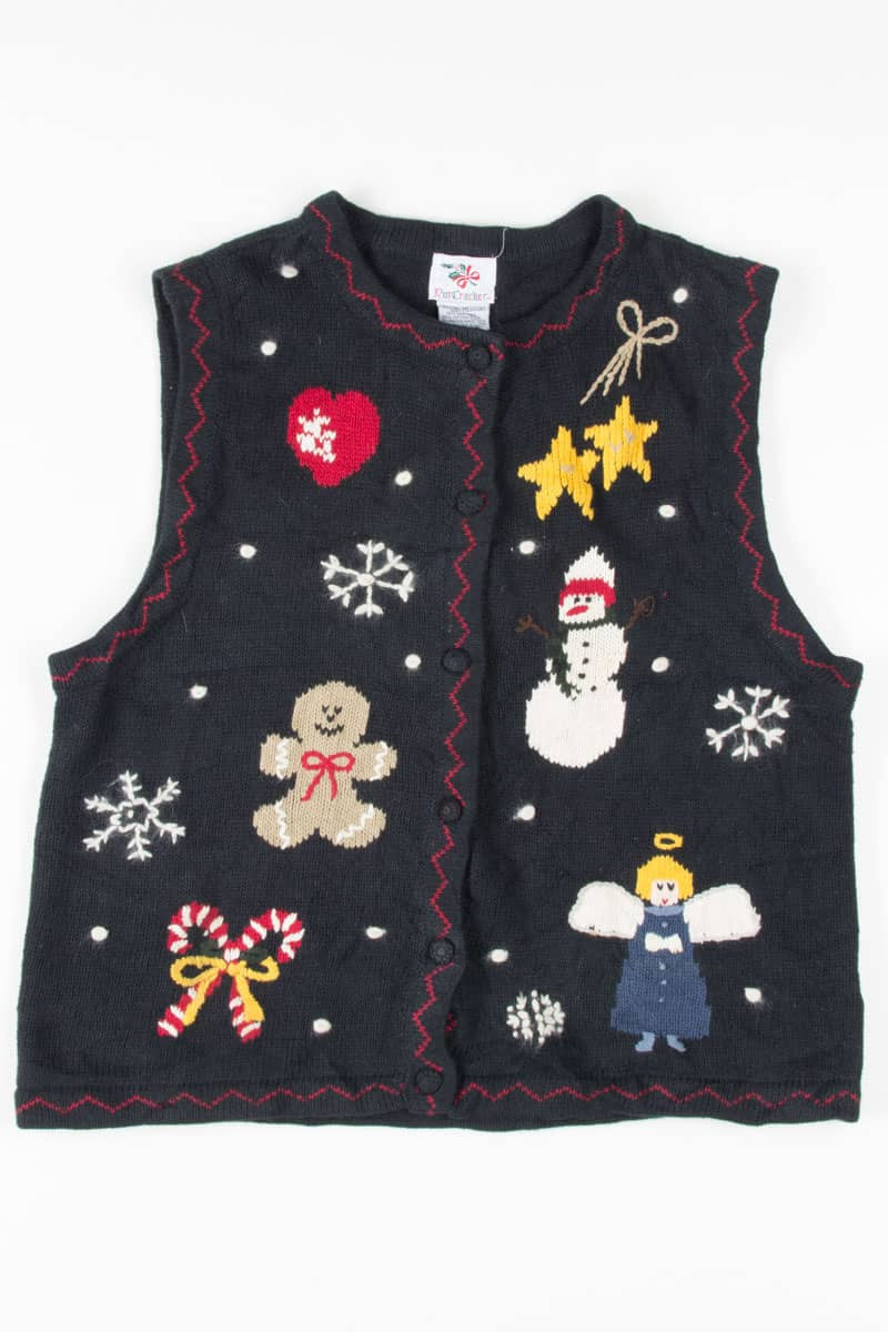 Black Ugly Christmas Vest 54668