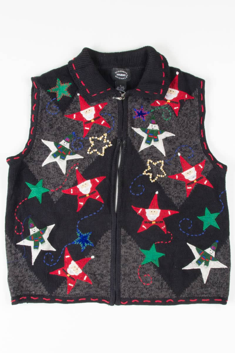 Black Ugly Christmas Vest 54669