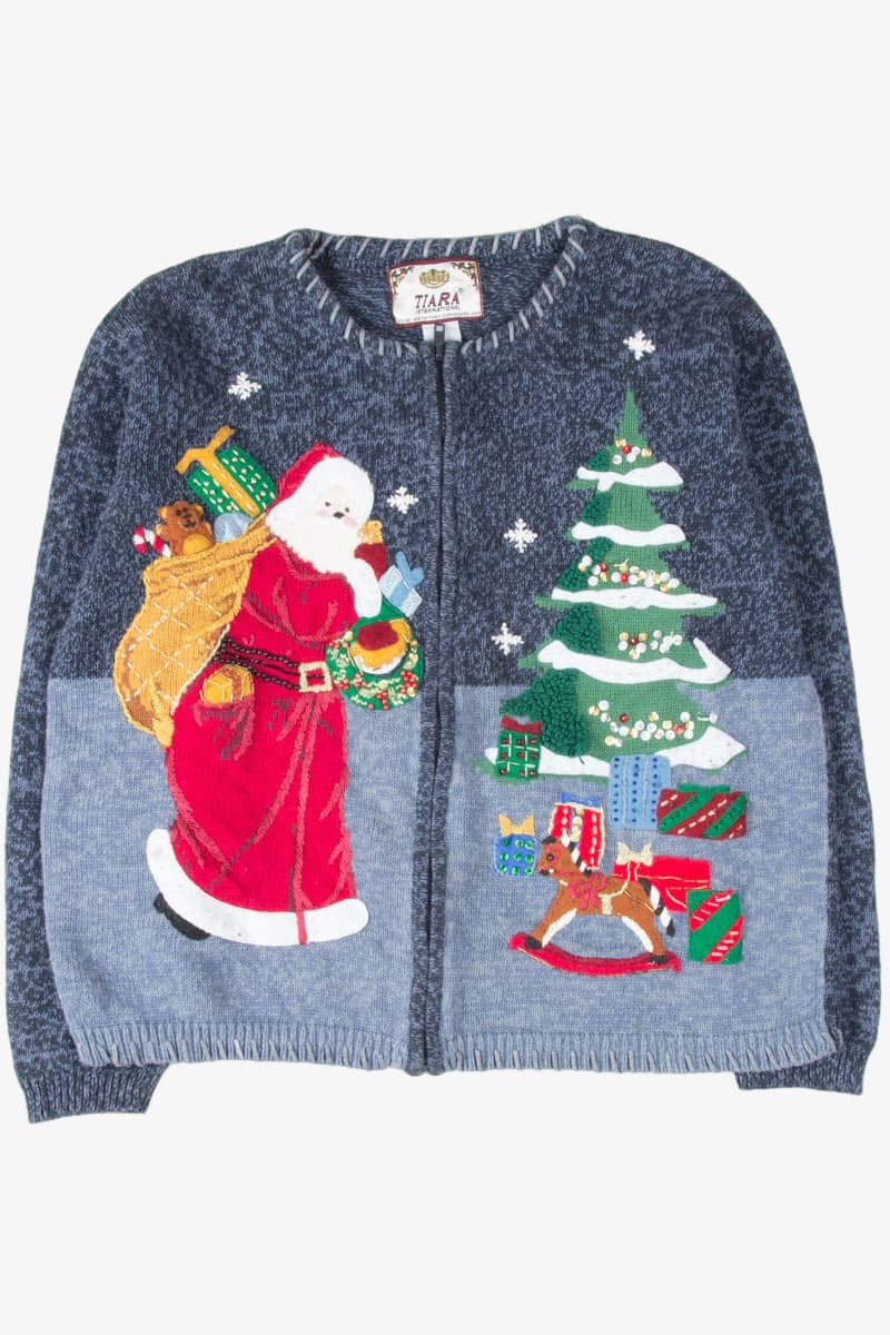 Blue Ugly Christmas Cardigan 54681