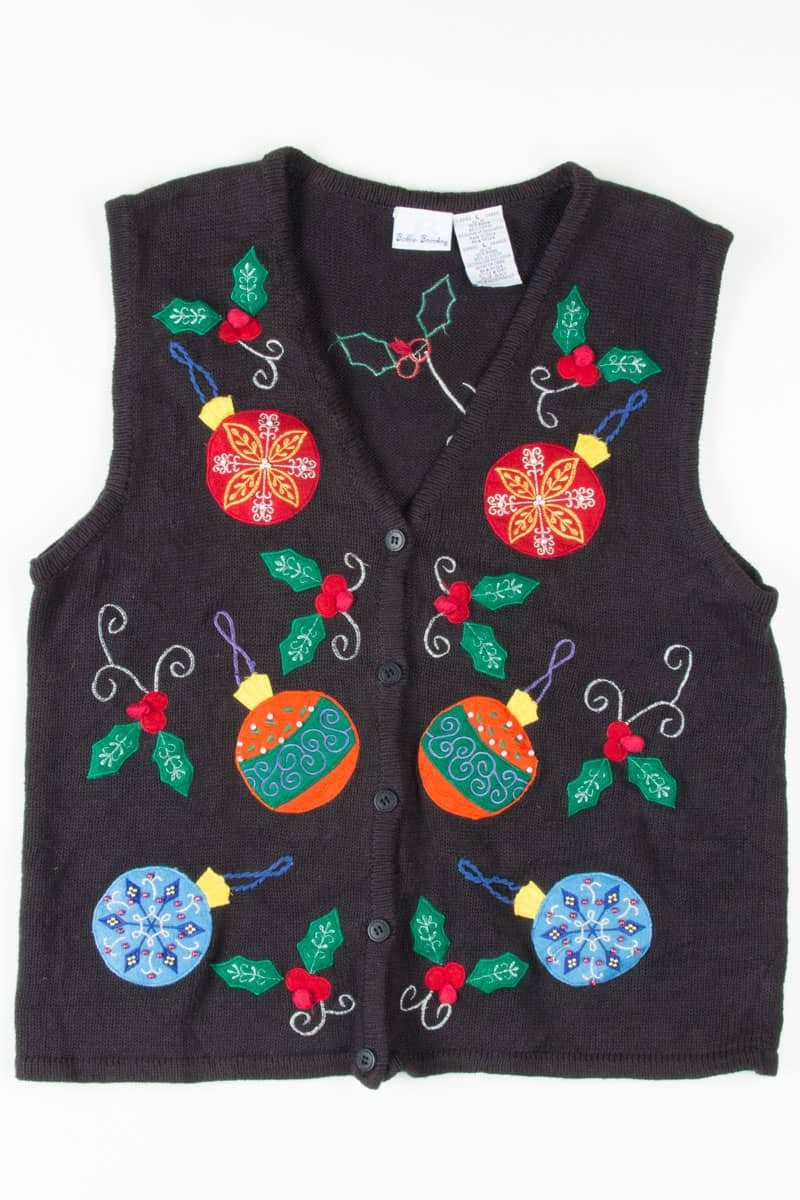 Black Ugly Christmas Vest 54690