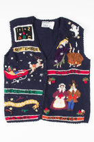 Blue Ugly Christmas Vest 54693