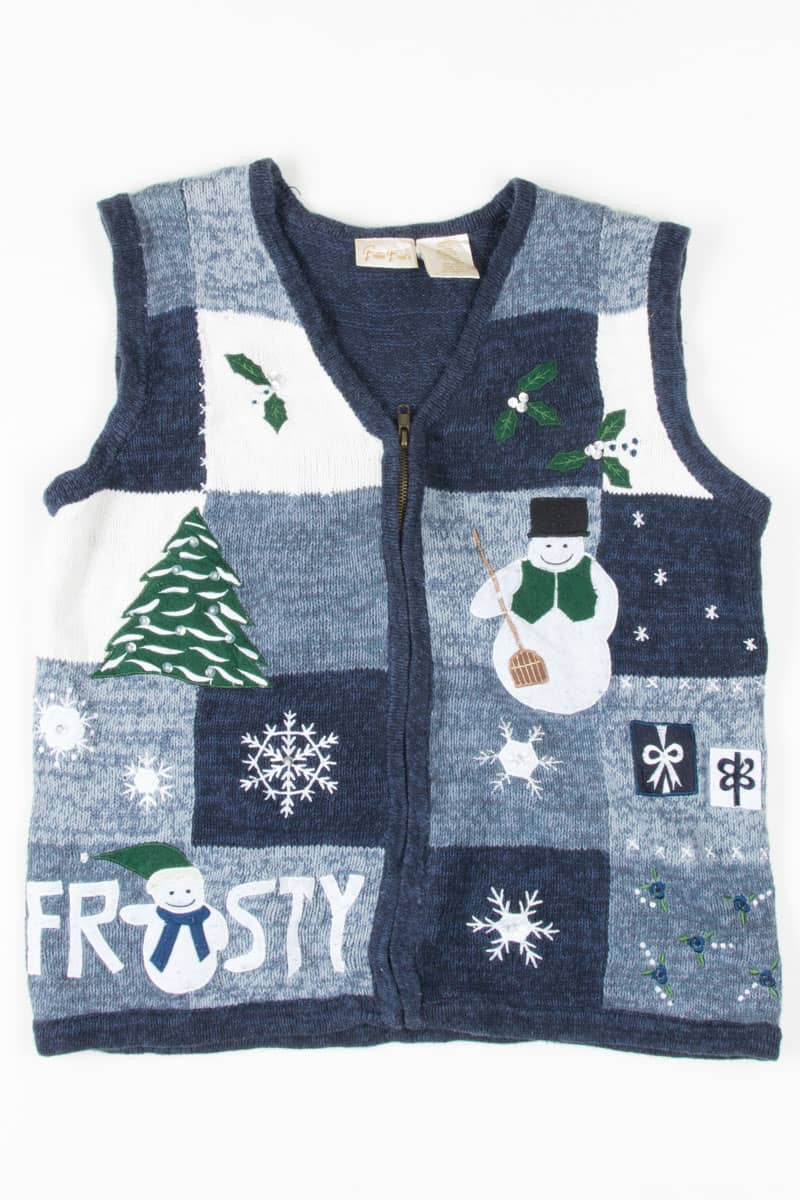 Blue Ugly Christmas Vest 54697
