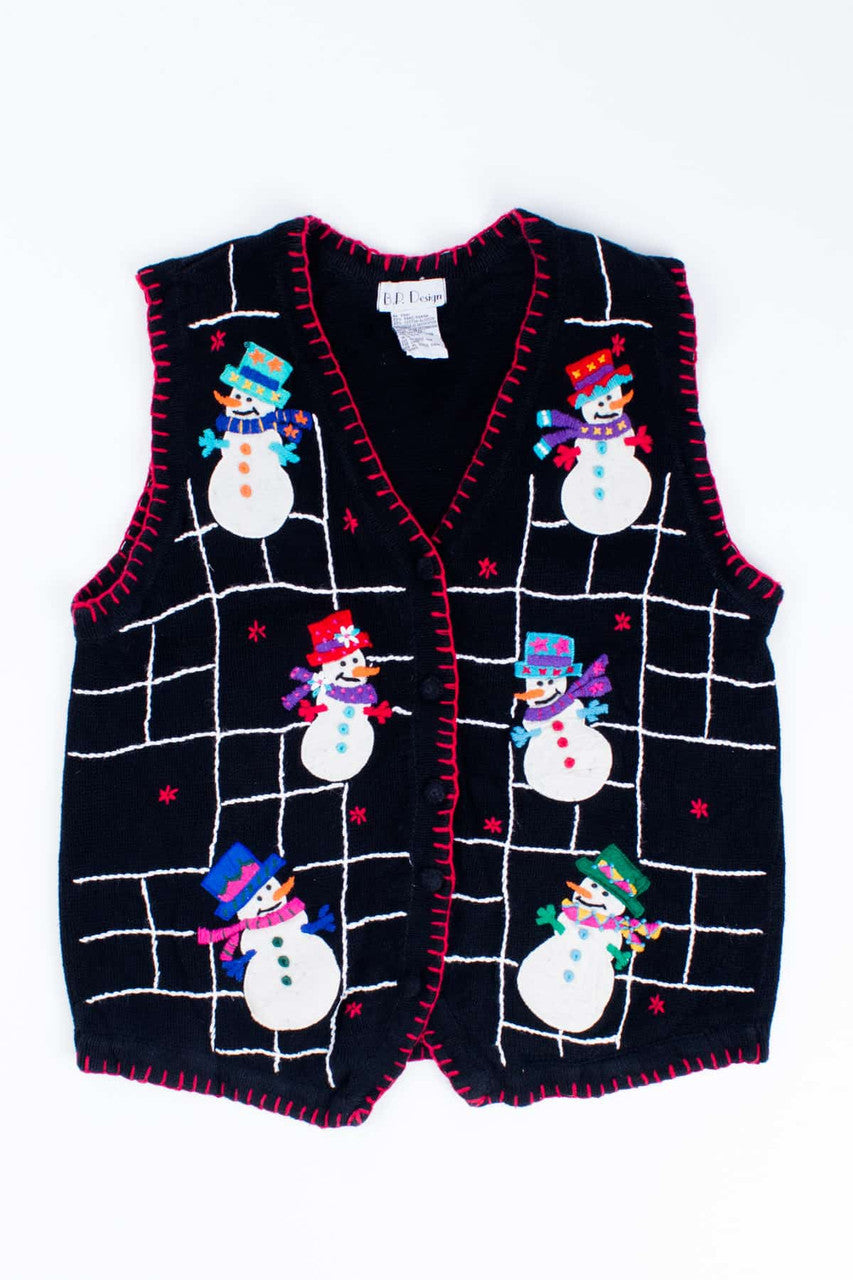 Black Ugly Christmas Vest 54770