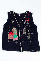 Black Ugly Christmas Vest 54774