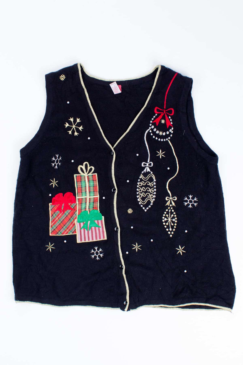 Black Ugly Christmas Vest 54774