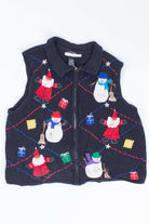 Black Ugly Christmas Vest 54793