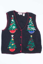 Black Ugly Christmas Vest 54797