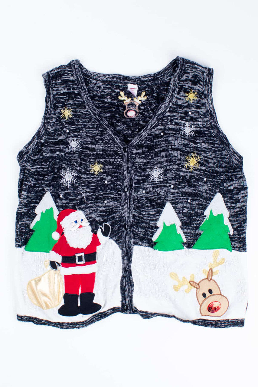 Black Ugly Christmas Vest 54822