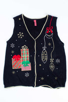 Black Ugly Christmas Vest 54885
