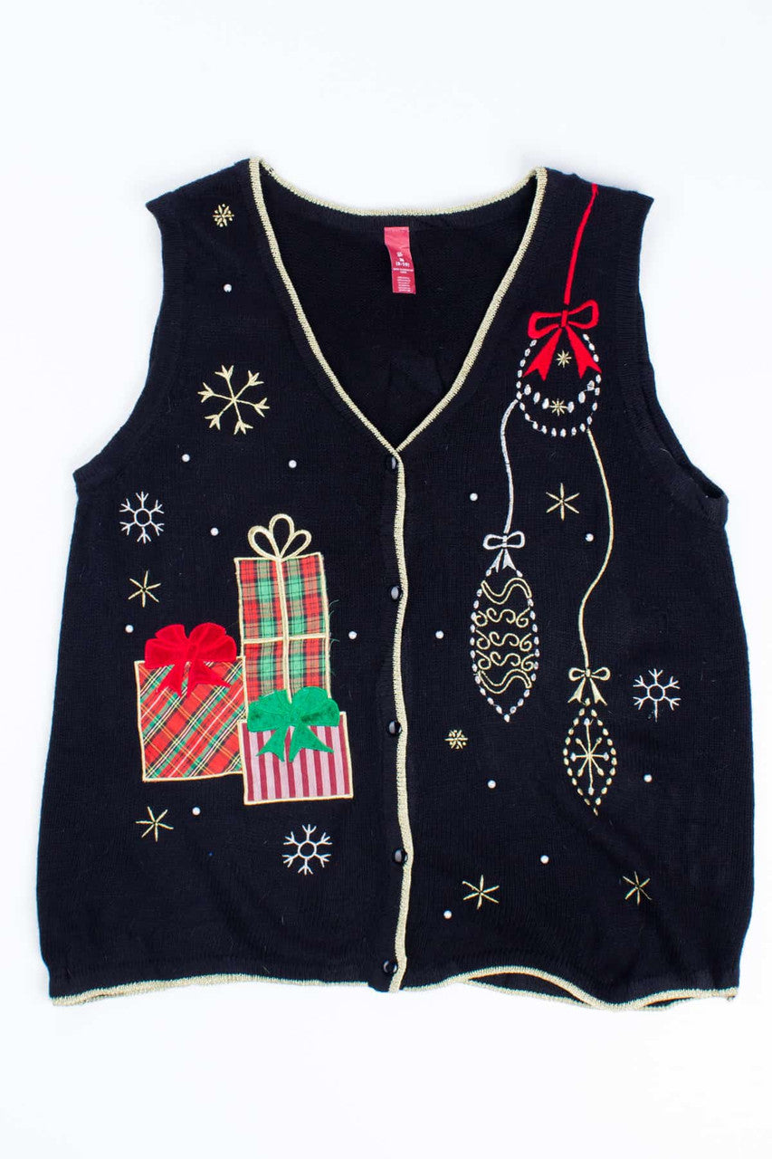 Black Ugly Christmas Vest 54885