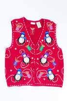 Red Ugly Christmas Vest 54893