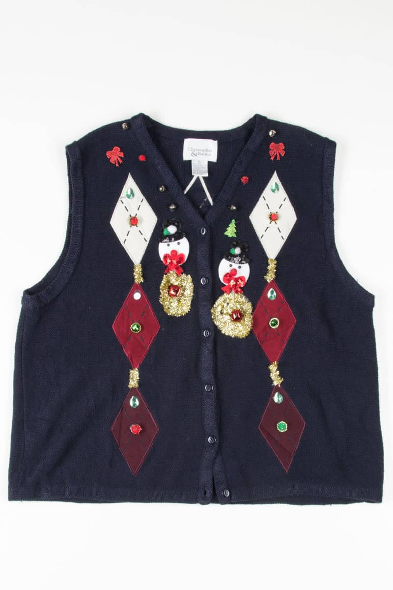 Blue Ugly Christmas Vest 54907