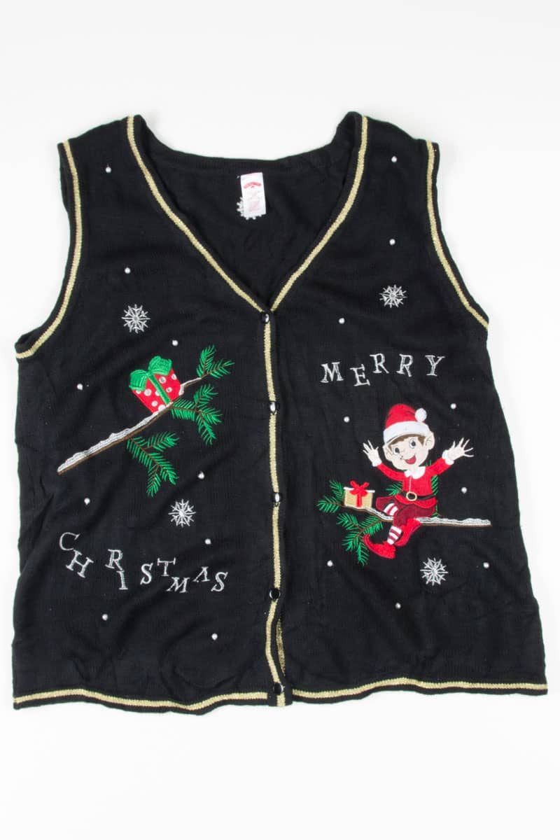 Black Ugly Christmas Vest 54946